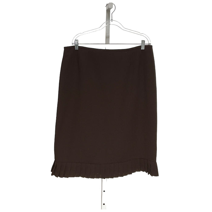 Le Suit Women's Brown A-Line Skirt - Size 18