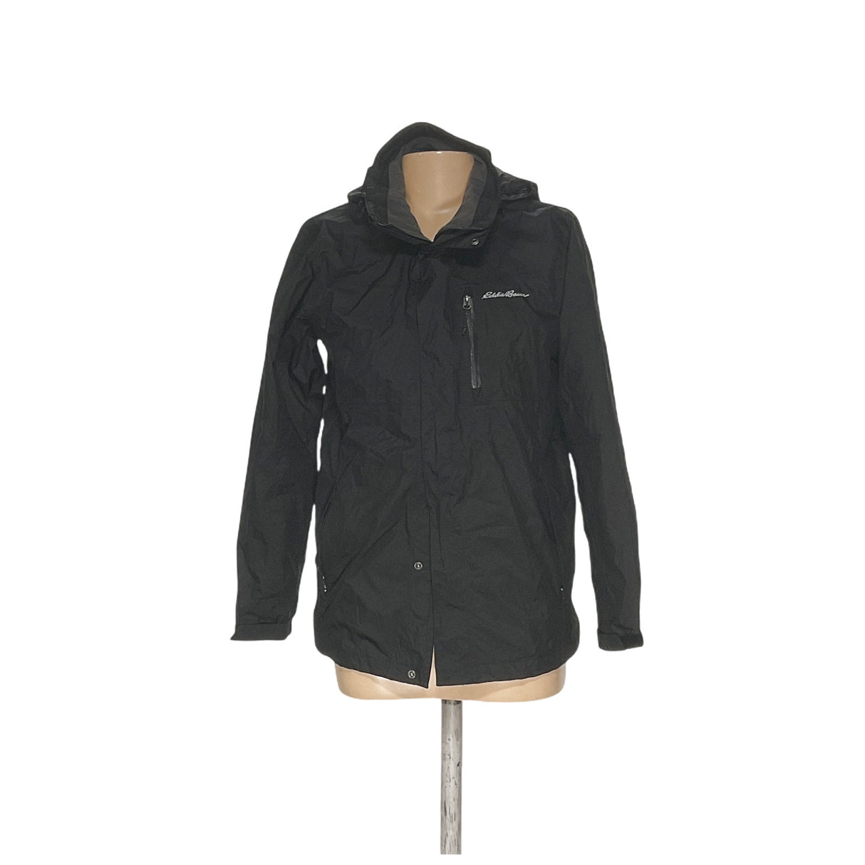 Eddie Bauer Black Windbreaker Jacket – Men's M