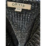 Orvis Blue Polyester Crochet Pullover Sweater