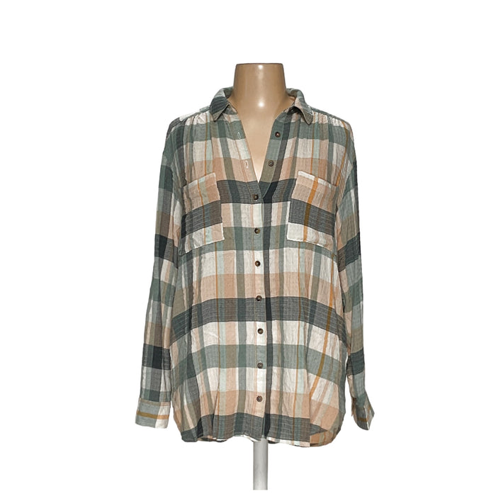 Pilcro Multicolor Button-Up Women's Top