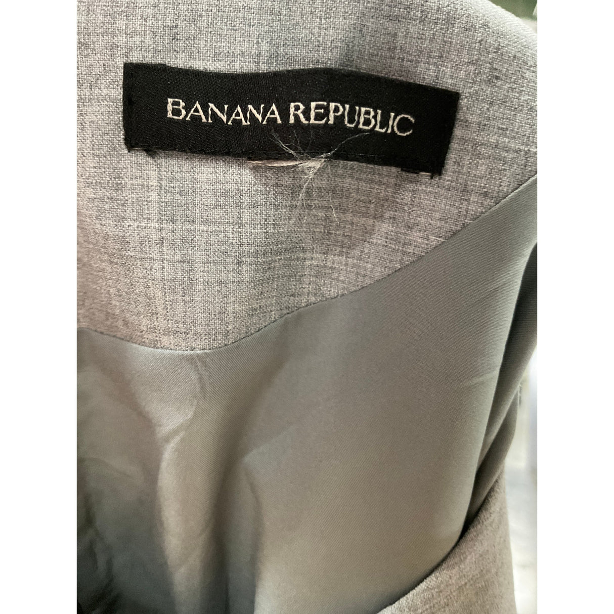 Banana Republic Gray A-Line Midi Dress