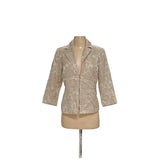 Chico's Beige Cotton Blazer