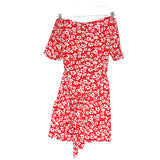 Madewell Red Floral Jumpsuit