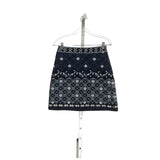 LOFT Blue Cotton Mini Skirt - Size 0P (14 inch waist)