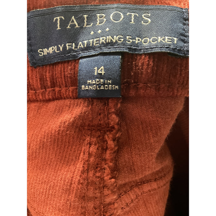 Talbots Brown Ankle Pants - Size 14