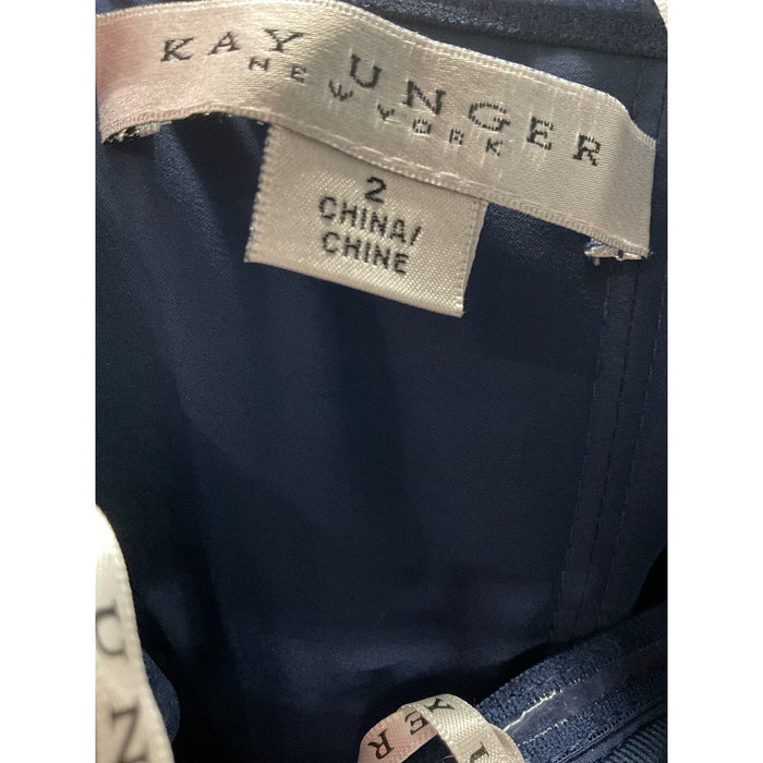 Kay Unger Blue Jumpsuit Size 2