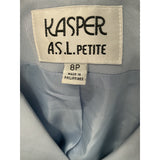 Kasper Blue Button-Up Top - Size 8P