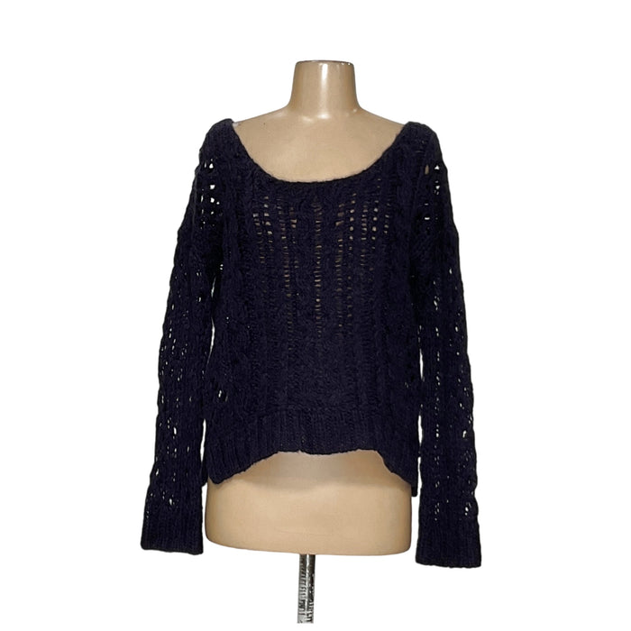 Free People Purple Pullover Sweater