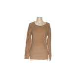 Fashion Nova Brown Acrylic Crochet Pullover