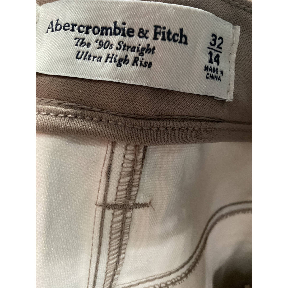 A&F Beige Ankle Pants