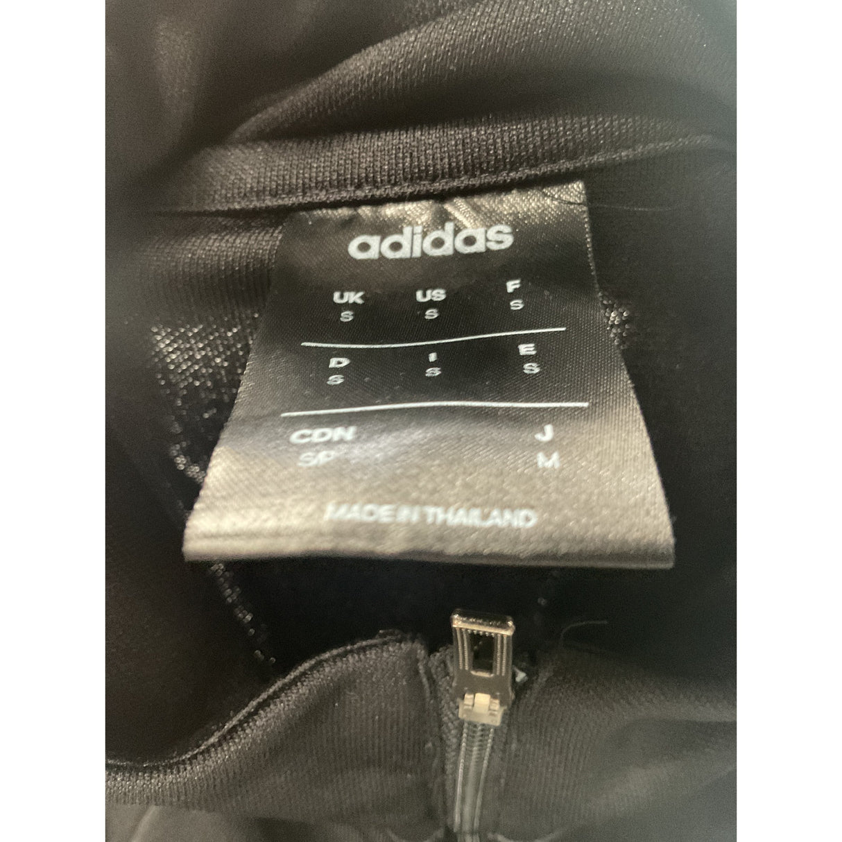 Adidas Black Henley Sweater, Size S