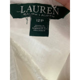 Lauren Ralph Lauren White Shift Dress - Size 12p