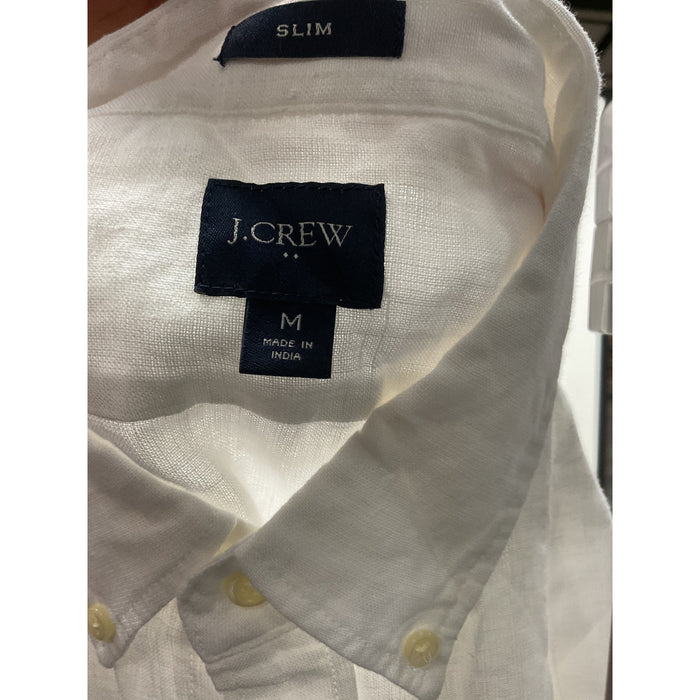 J.Crew White Men's Dress Shirt - Size M