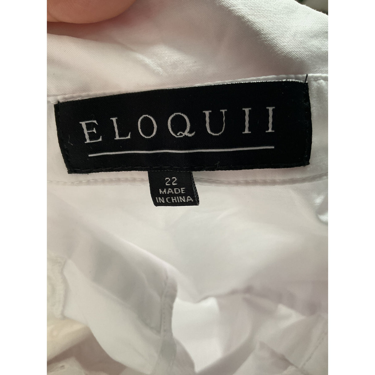 ELOQUII White Cotton Tank Top - Size 22