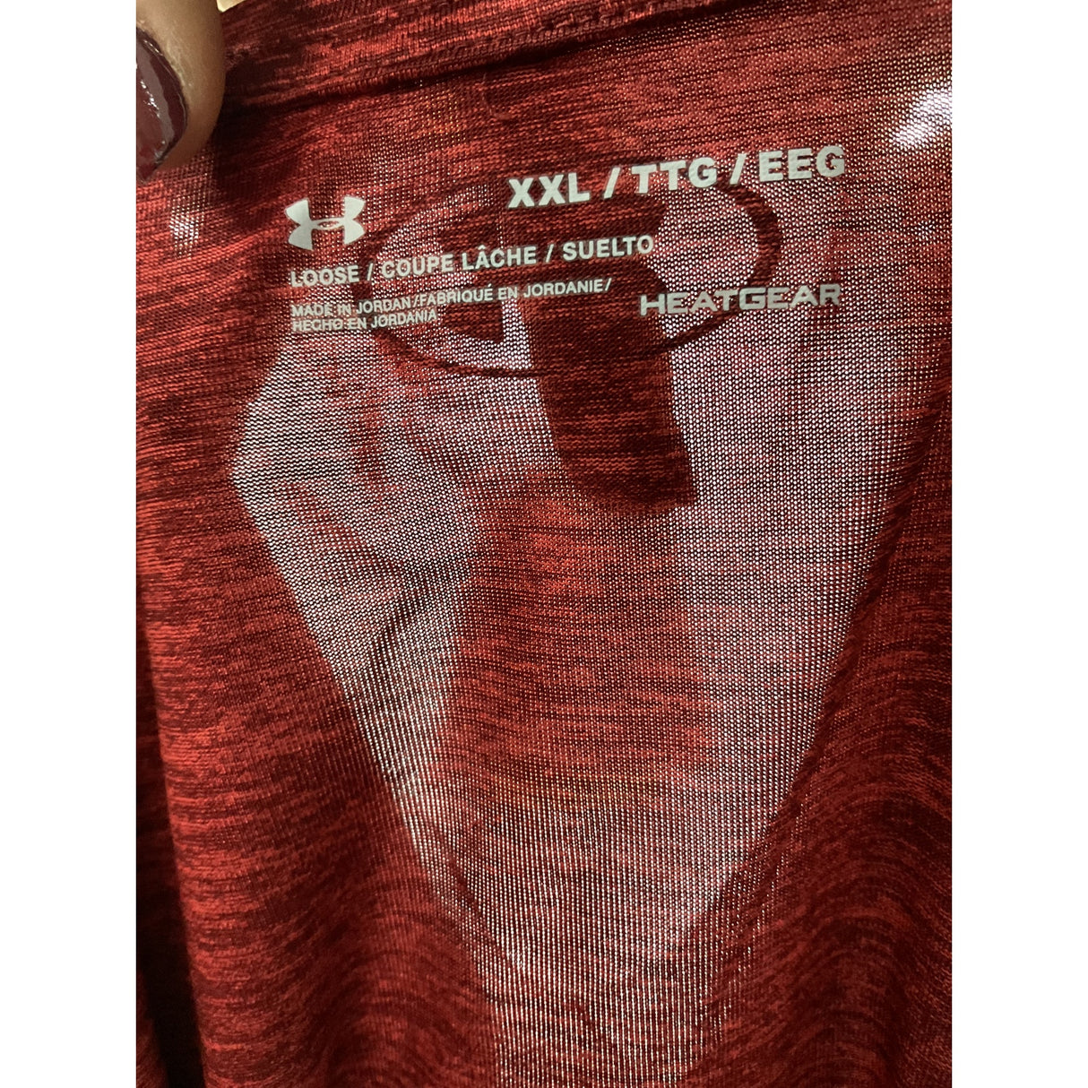 Under Armour Red Activewear Top XXL