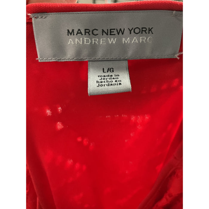 Andrew Marc Red Nylon Blouse - Size L