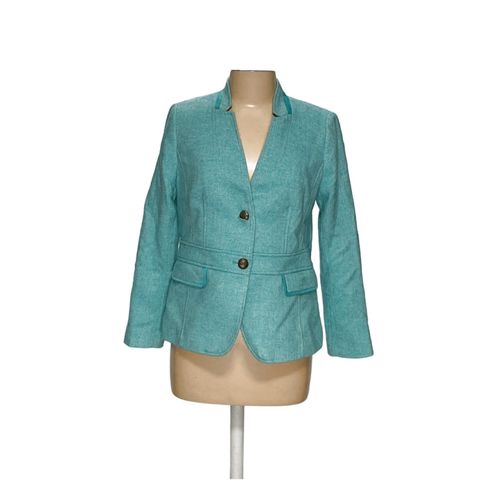 Talbots Blue Wool Blazer Size 10P