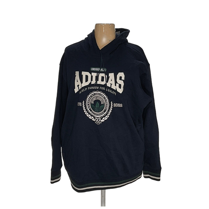 adidas Blue Hoodie 3X 100% Cotton Pullover