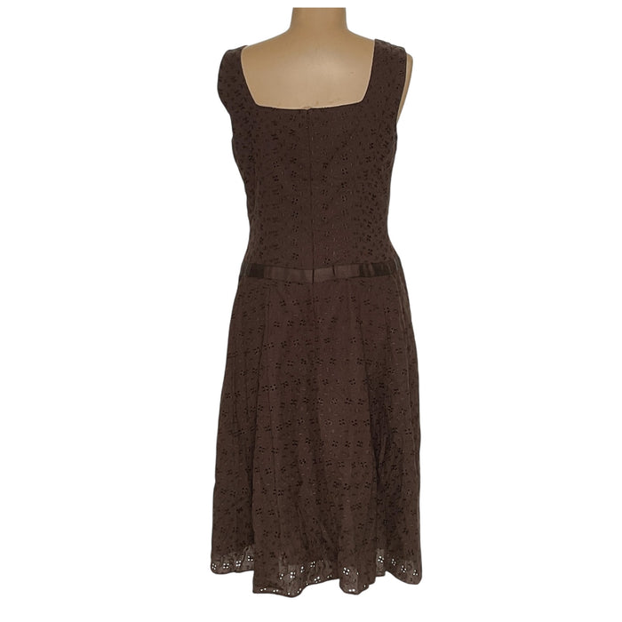 Talbots Brown A-Line Dress, Size 16