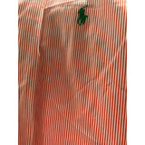 Ralph Lauren Men's Orange Striped Shirt - Size XL