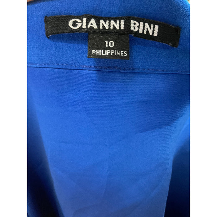 Gianni Bini Blue Midi Shirt Dress