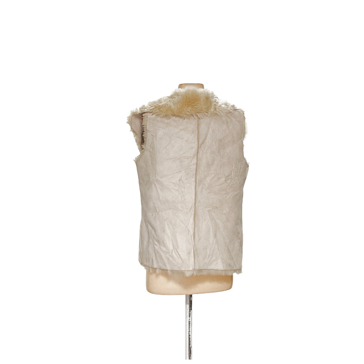 LOFT Beige Basic Jacket Vest - Women's S