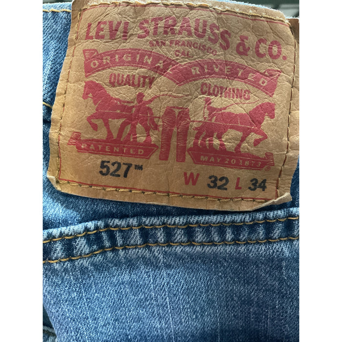 Levi's 501 Mens Jeans Blue 32x34 - Ankle Style