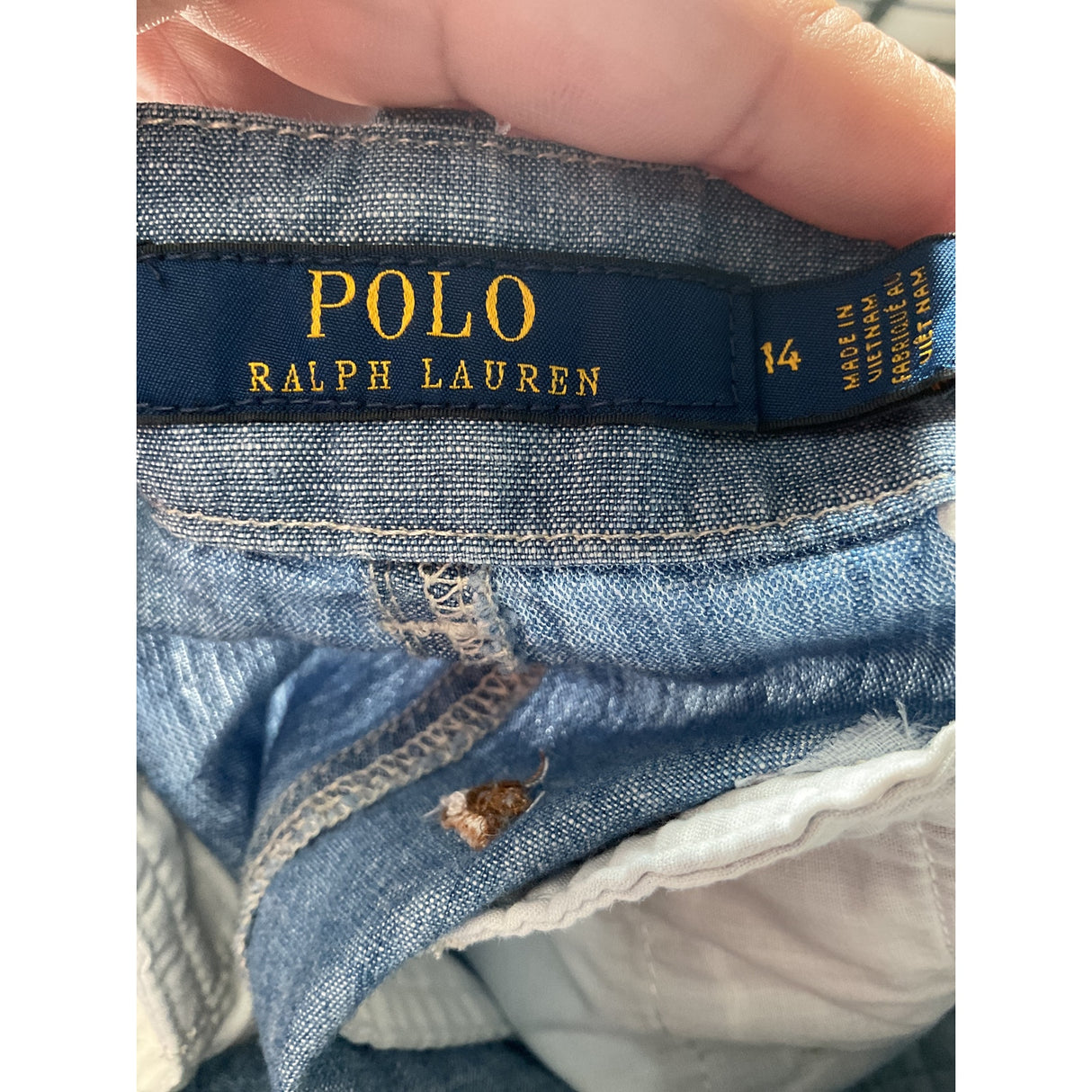 Polo Ralph Lauren Women Blue Chino Shorts