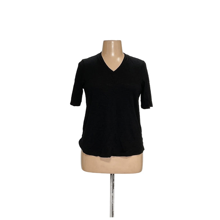 Chico's Black Cotton Blouse - Women's Size L