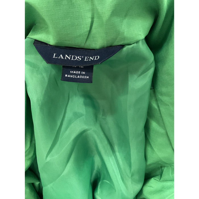 Lands' End Green Rain Coat