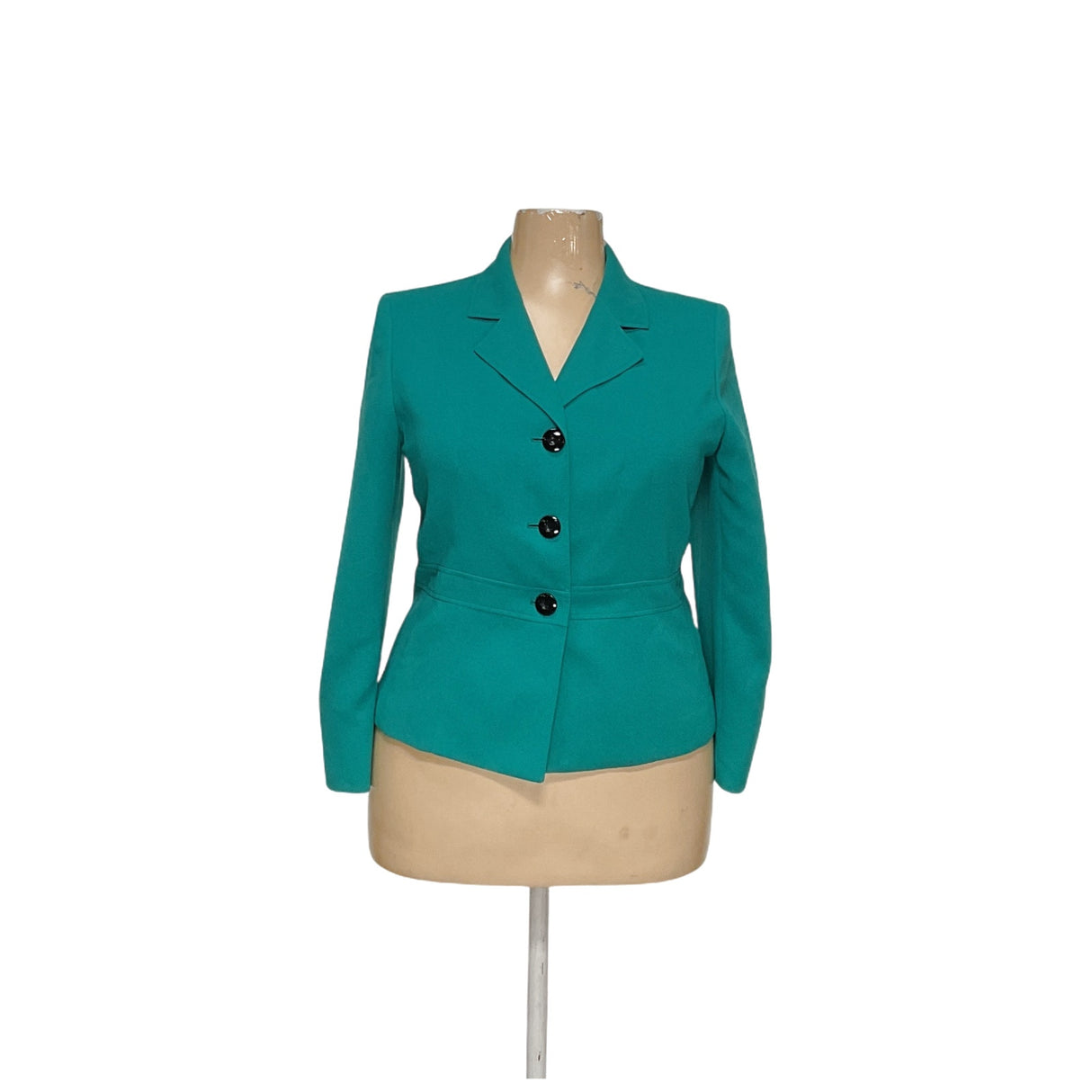 Le Suit Green Petite Blazer (Size 16P)