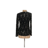 Alex Evenings Black Cardigan Sweater