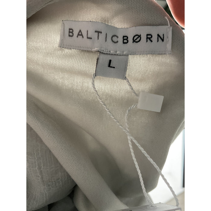 Baltic Born Gray Blouson Midi Dress