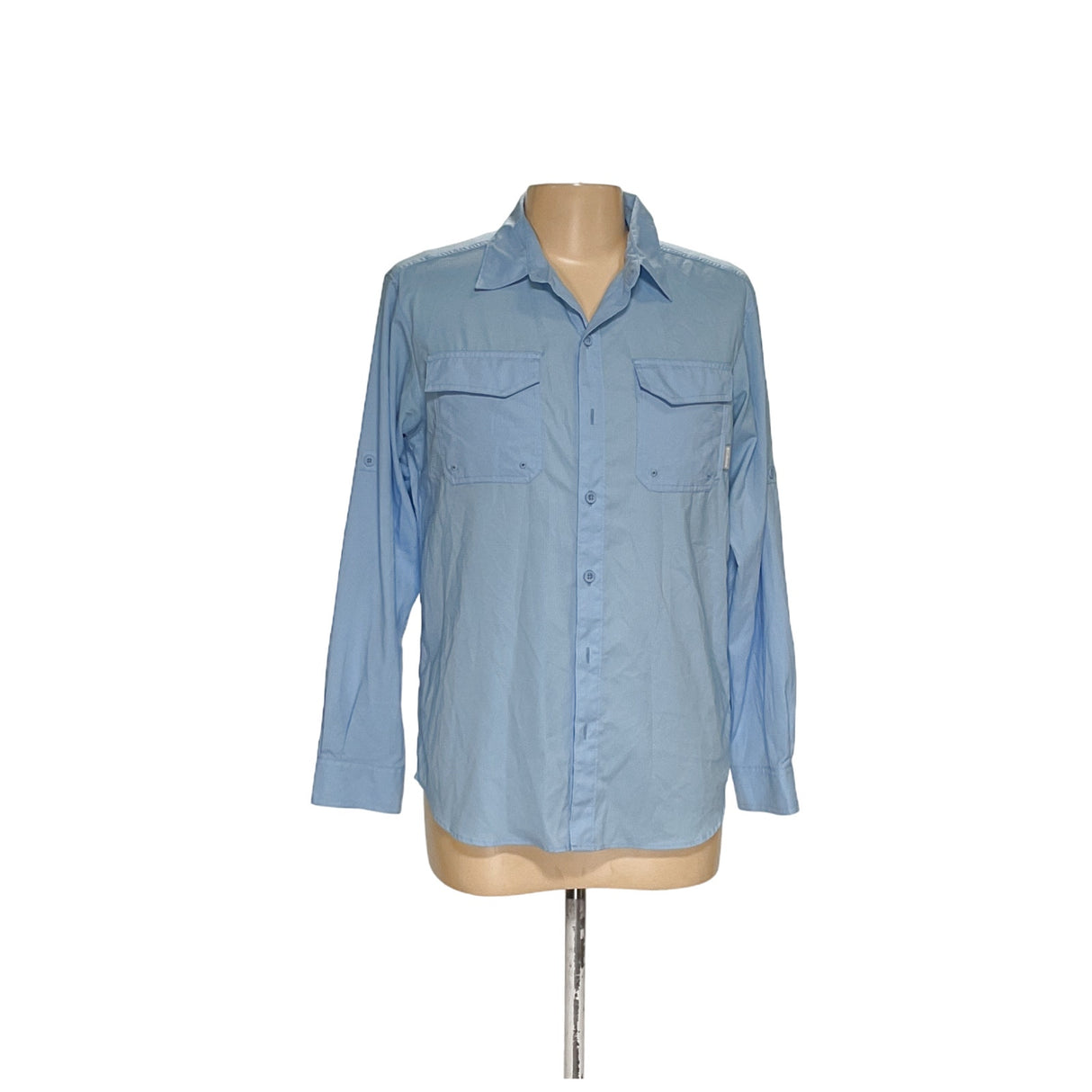 Columbia Blue Men's Casual Button-Up Shirt - Size M