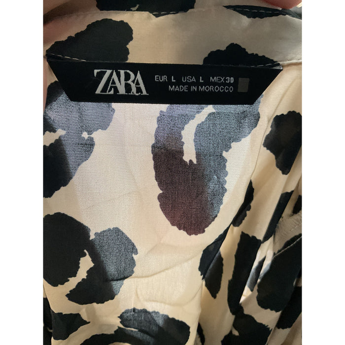 ZARA Multicolor Button-Up Top