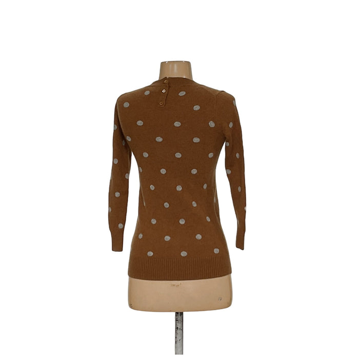 J. Crew Brown Cotton Pullover Sweater XXS