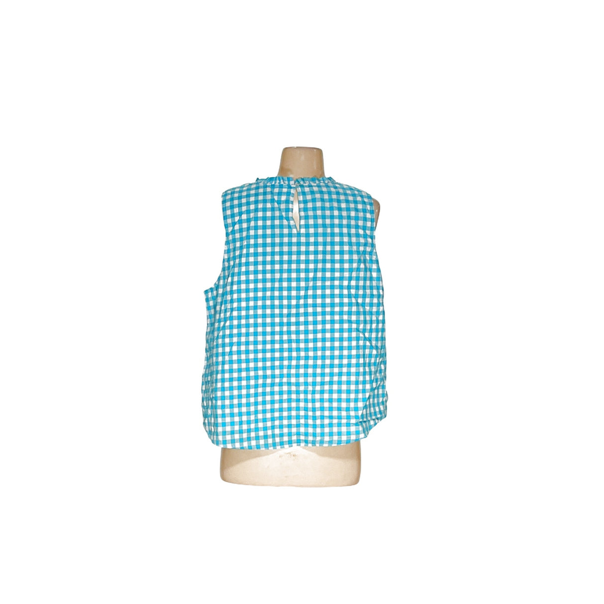 J. Crew Blue Gingham Blouse