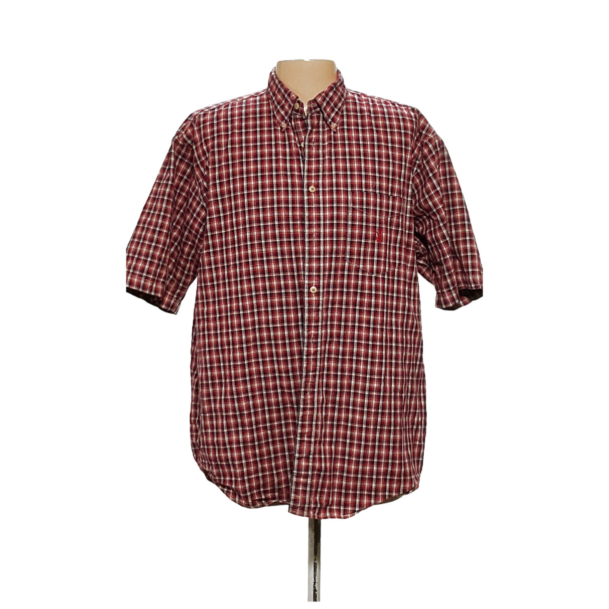 Nautica Multicolor Gingham Short Sleeve Shirt