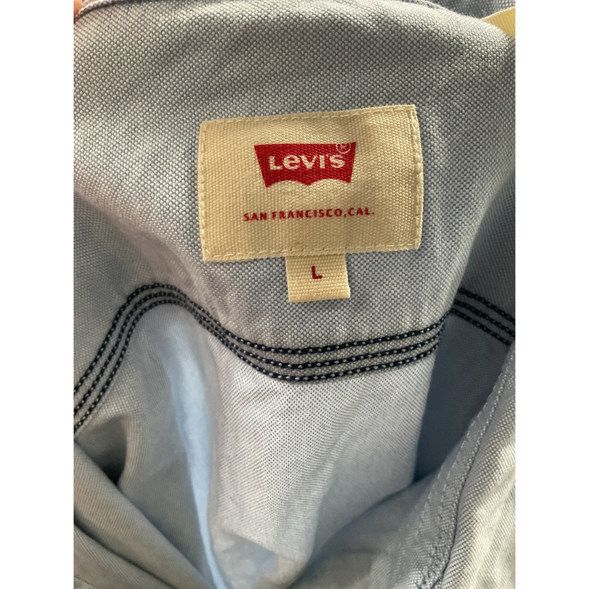 Levi's Blue Long Sleeve Button-Up Shirt