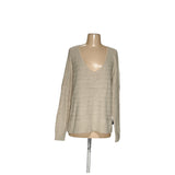 Lucky Brand Cream Cotton Pullover Sweater - Women's L