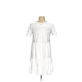 J. Crew White Cotton Shift Dress, XS