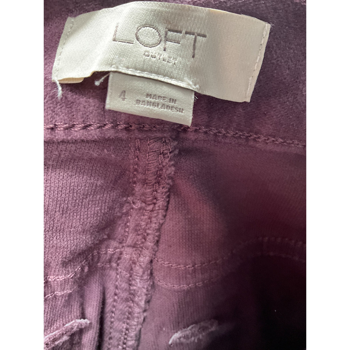 LOFT Purple Ankle Pants Women's Size 4