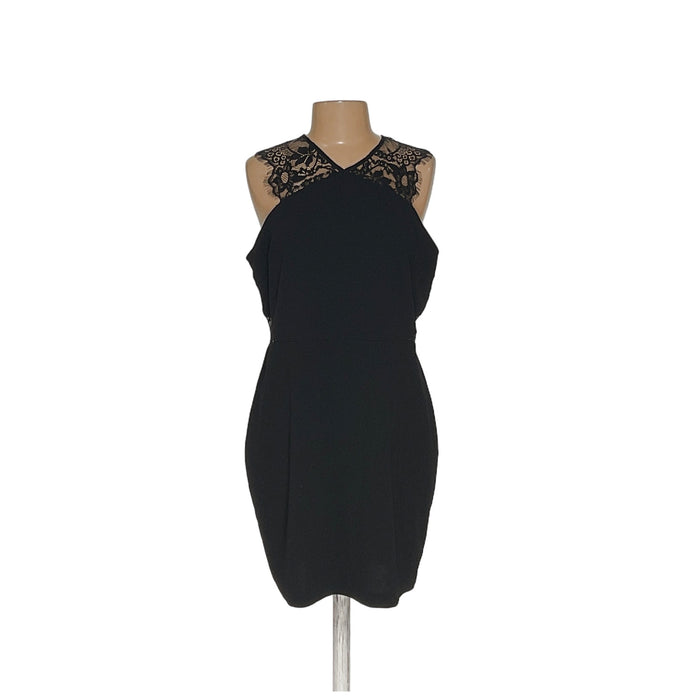 Express Black Sheath Midi Dress XL