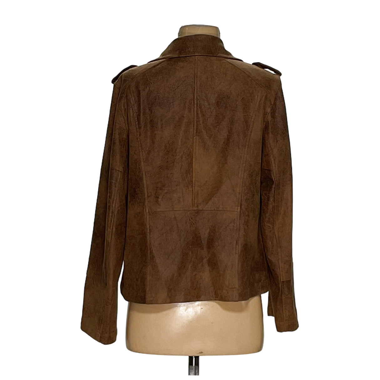 Chico's Women's Brown PU Basic Jacket