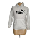 Puma Men's White Cotton Pullover Hoodie (Size S)