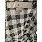 LOFT Multicolor Gingham Blouse M