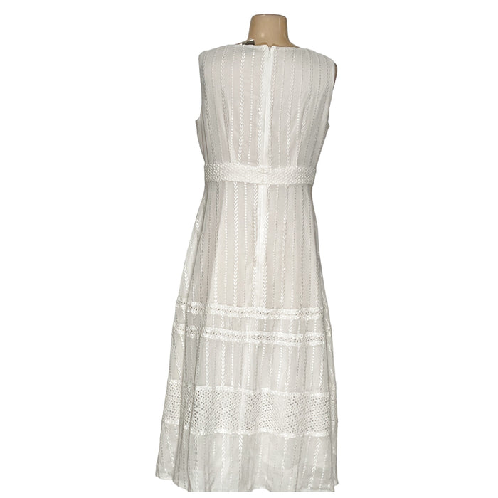 TAYLOR White Shift Dress - Size 6p