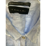 Tahari Blue Shirt Dress - Size M