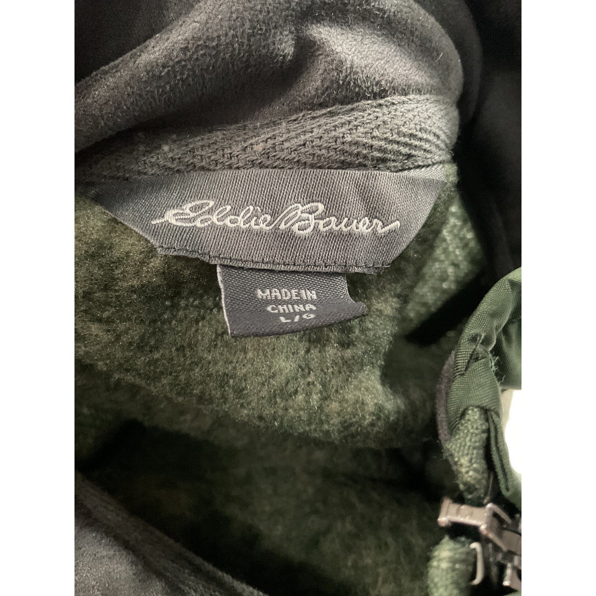 Eddie Bauer Green Henley Sweater Size L