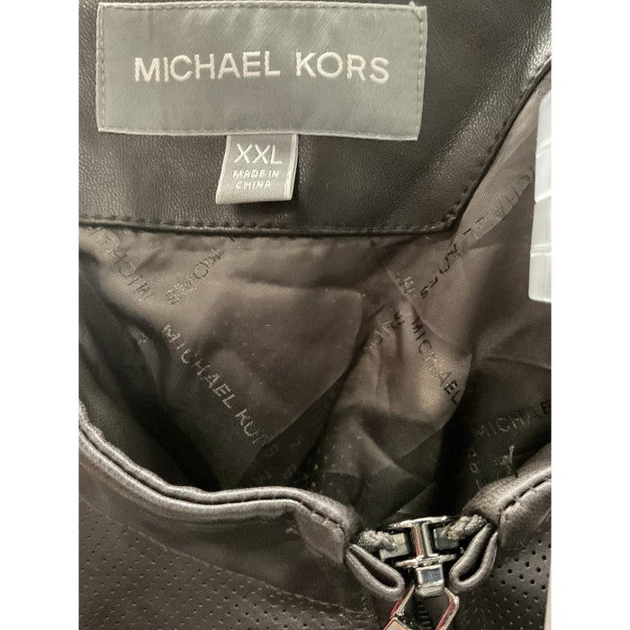 Michael Kors Brown XXL Motorcycle Jacket